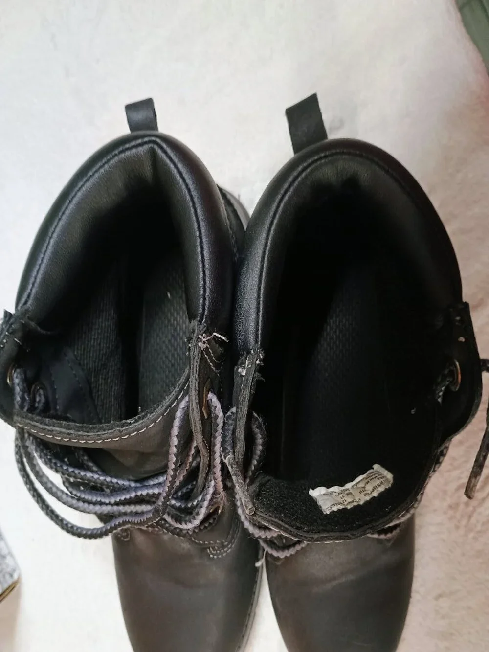 EUC Kids Wonder Nation Sz 13 Black Youth Utility Work Boots Rugged Outdoor Lace